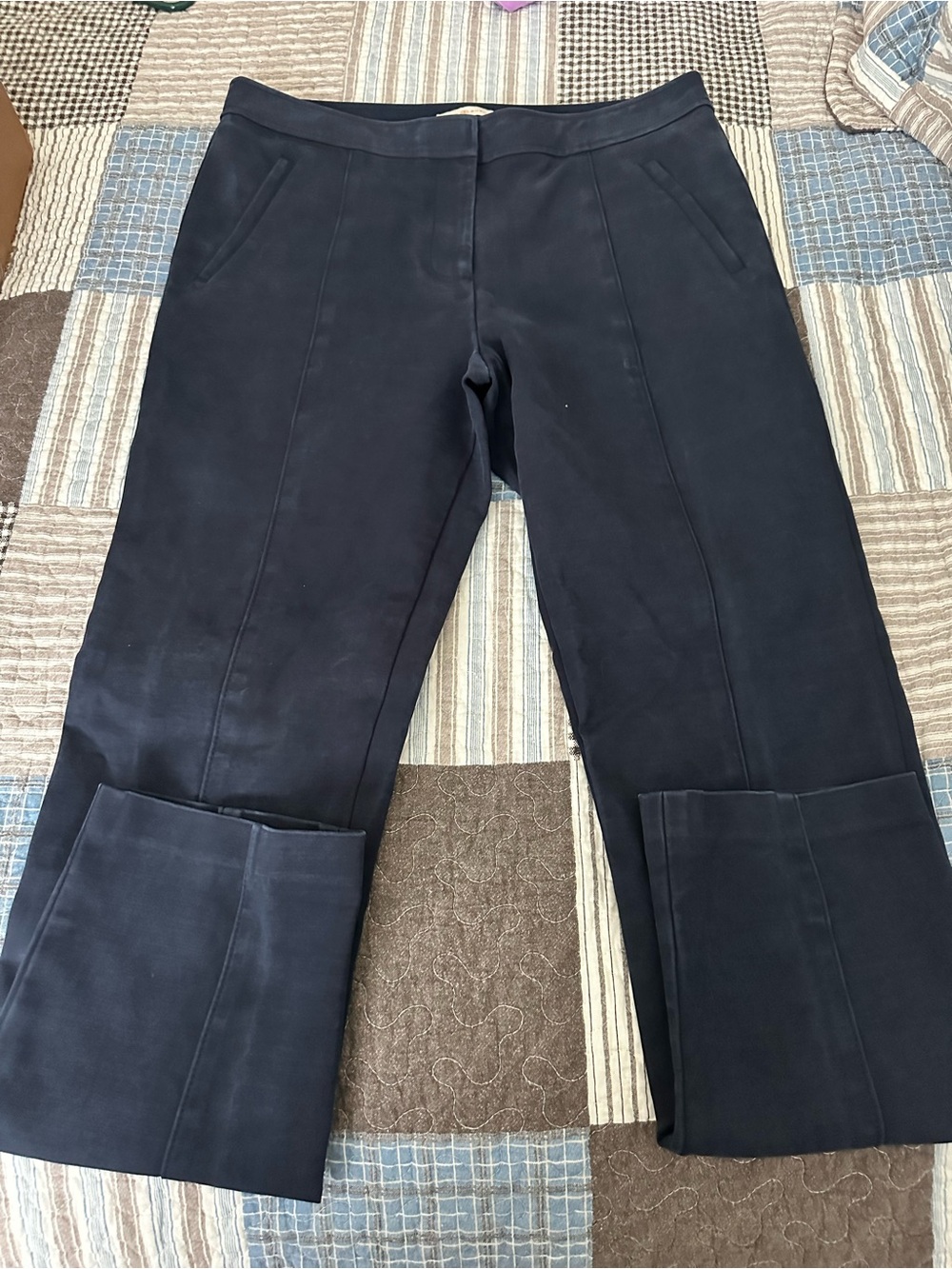 Tory Burch Women's Navy Straight-Leg Jeans